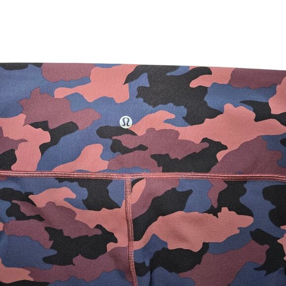 Lululemon Wunder Under HR Tight 25" - Heritage 365 Camo Smoky Red Night - Picture 7 of 11